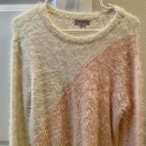 Two toned soft sweater